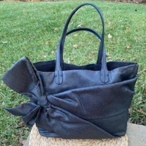 Authentic Valentino Denim Bow Bag